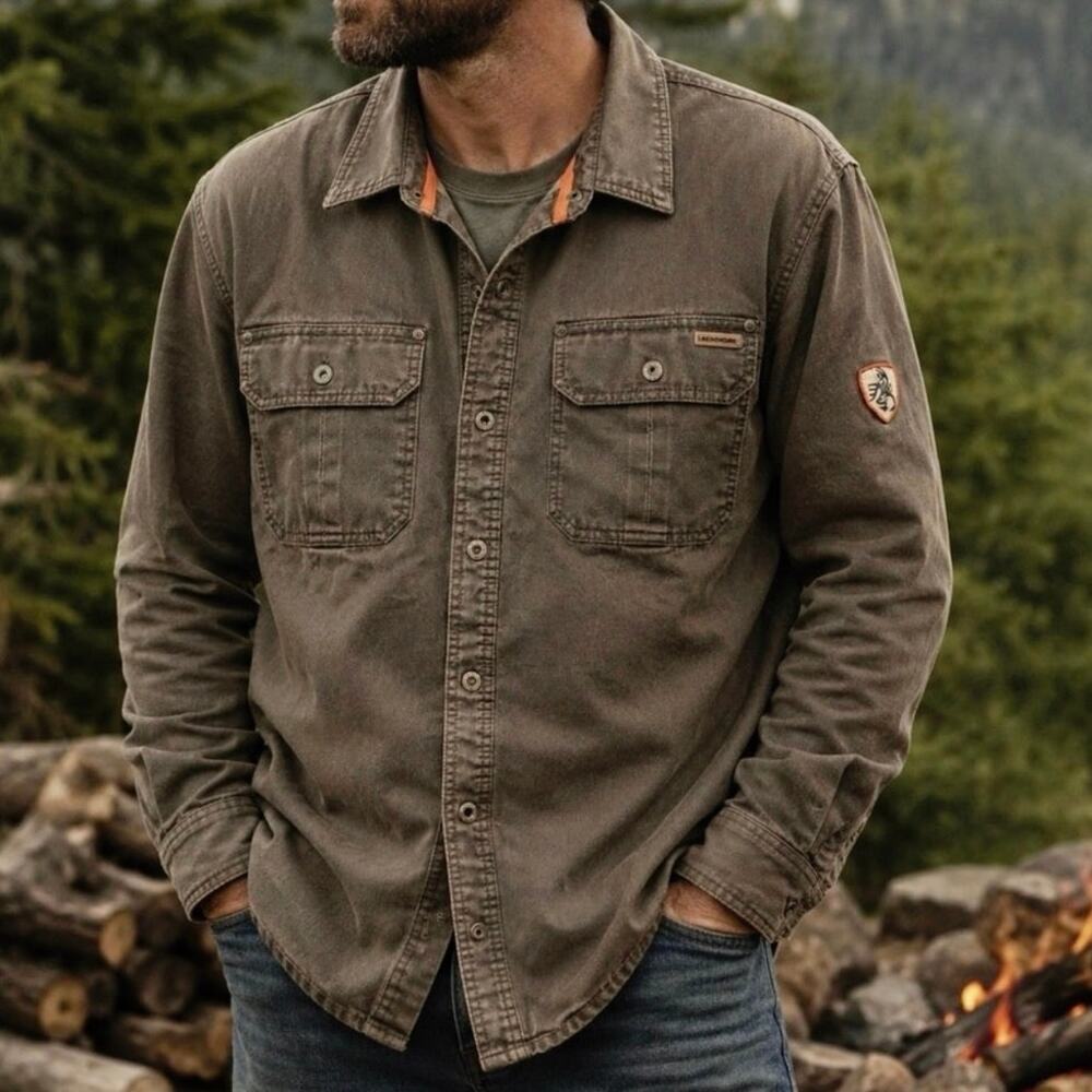 NWOT Legendary Whitetails size L Waxed Canvas Flannel Lined Field Jacket Brown